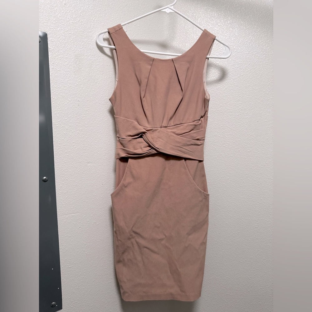 Size 3 pink fitted dress.  Brand-teezeme